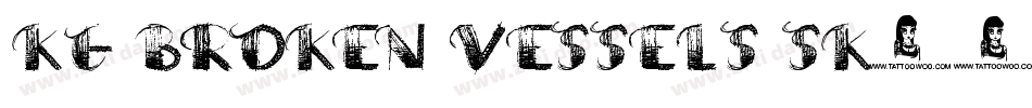 KG Broken Vessels Sk字体转换